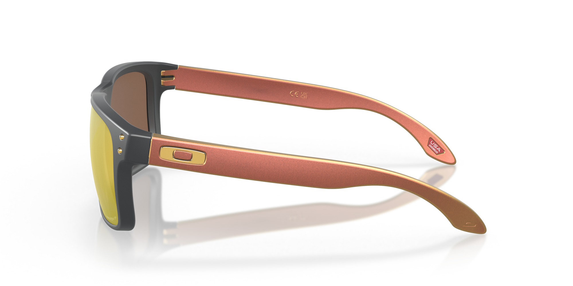 Oakley Sunglass Holbrook™prizm 24k polarized Lenses with matte carbon Frame