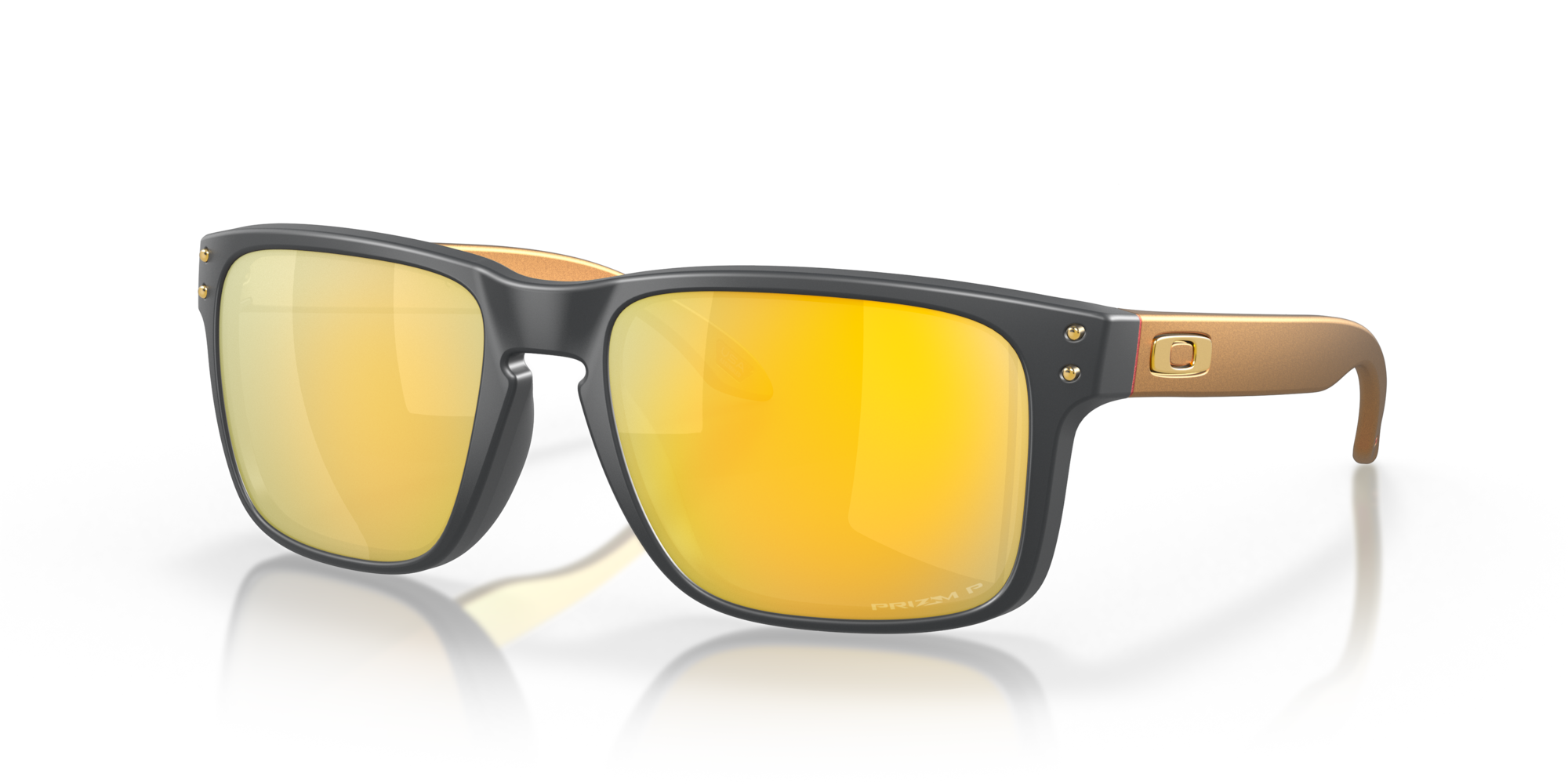 Oakley Sunglass Holbrook™prizm 24k polarized Lenses with matte carbon Frame