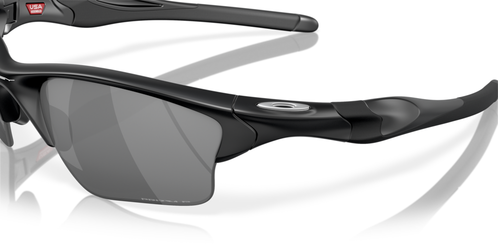 Oakley Half Jacket 2.0 XL matte black sunglasses with Prizm Black polarized lenses