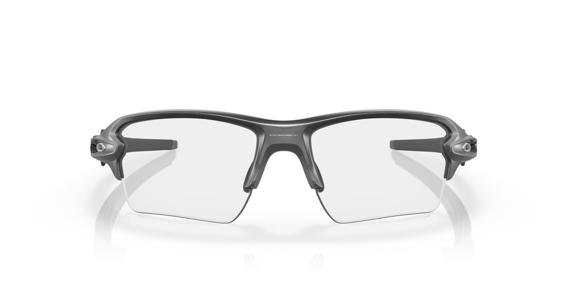 Oakley Flak 2.0 XL Clear To Black Iridium Photochromic Lenses Steel Frame