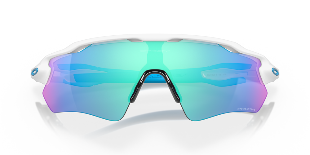 Oakley sunglass Radar® EV Path® prizm sapphire Lenses with polished white Frame