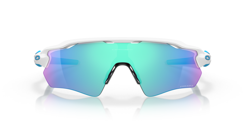 Oakley sunglass Radar® EV Path® prizm sapphire Lenses with polished white Frame