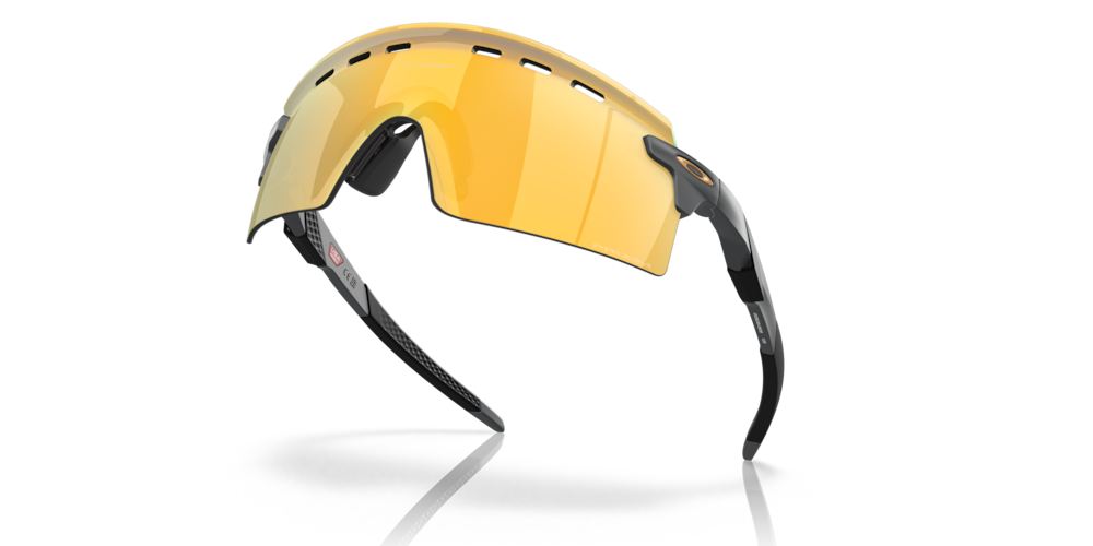 Oakley Sunglass Encoder Strike prizm 24k Lenses, with matte carbon Frame
