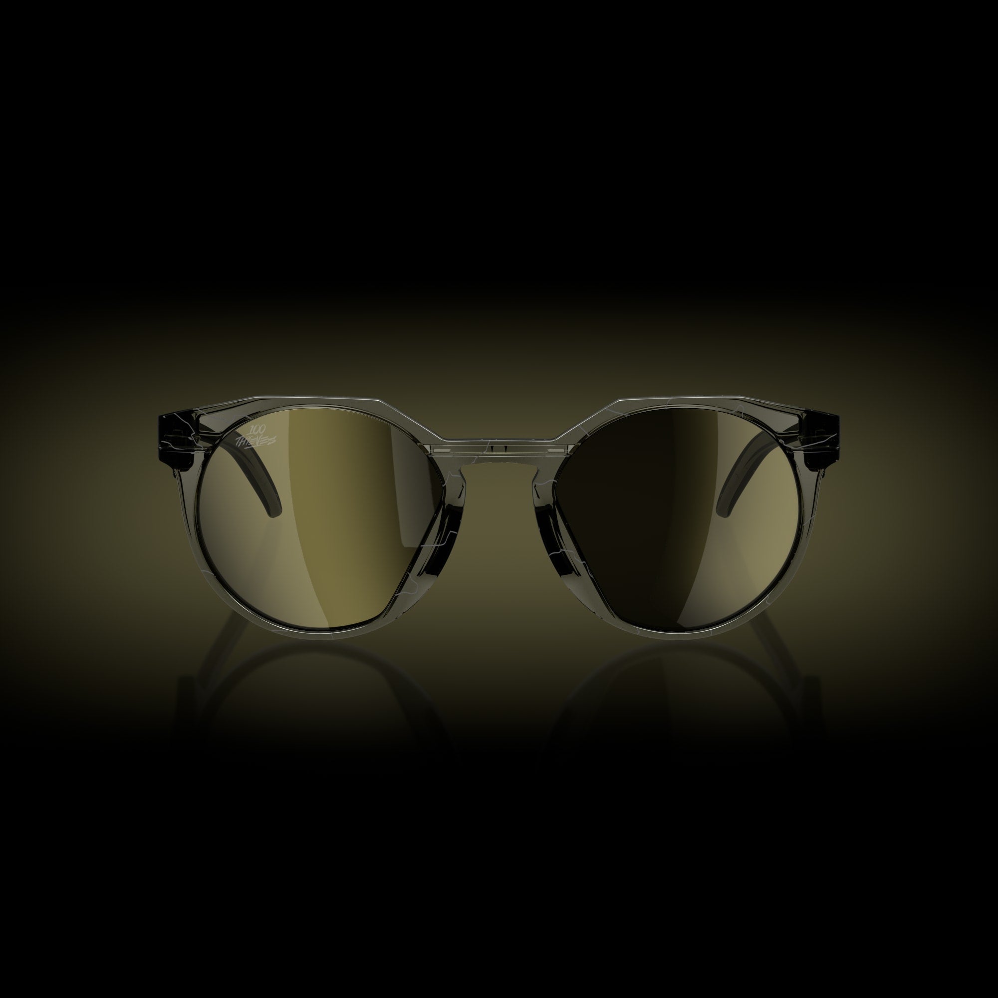 Oakley Sunglass HSTN 100 Thieves Collection prizm gaming™ 2.0 Lenses,  100t grey smoke Frame