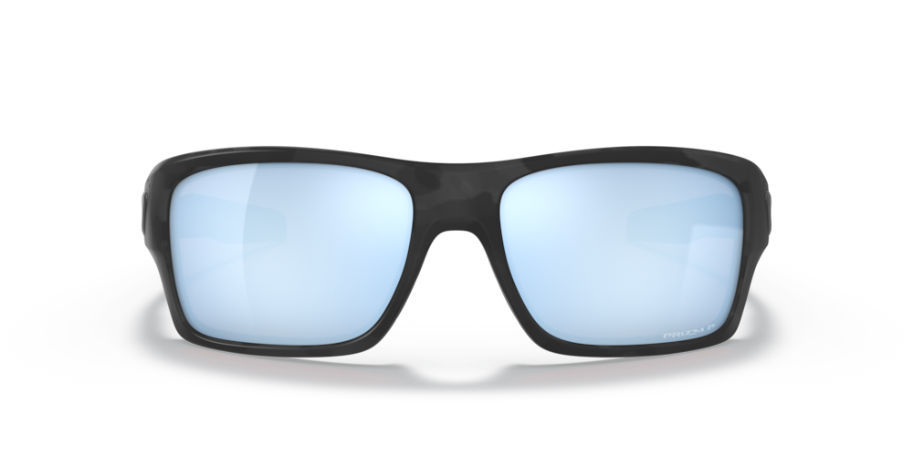 Oakley Sunglass Turbine prizm deep water polarized Lenses with matte black camo Frame