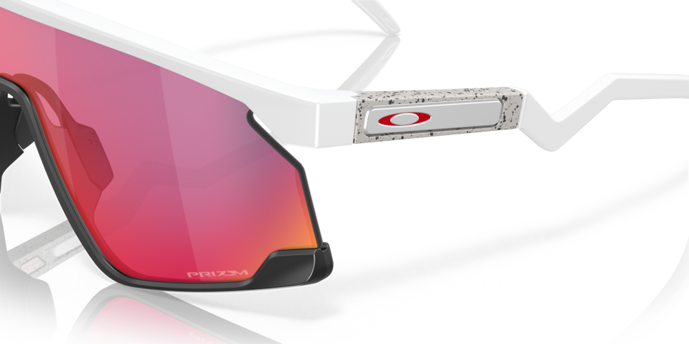 Oakley Sunglass BXTR prizm road Lenses with matte white Frame