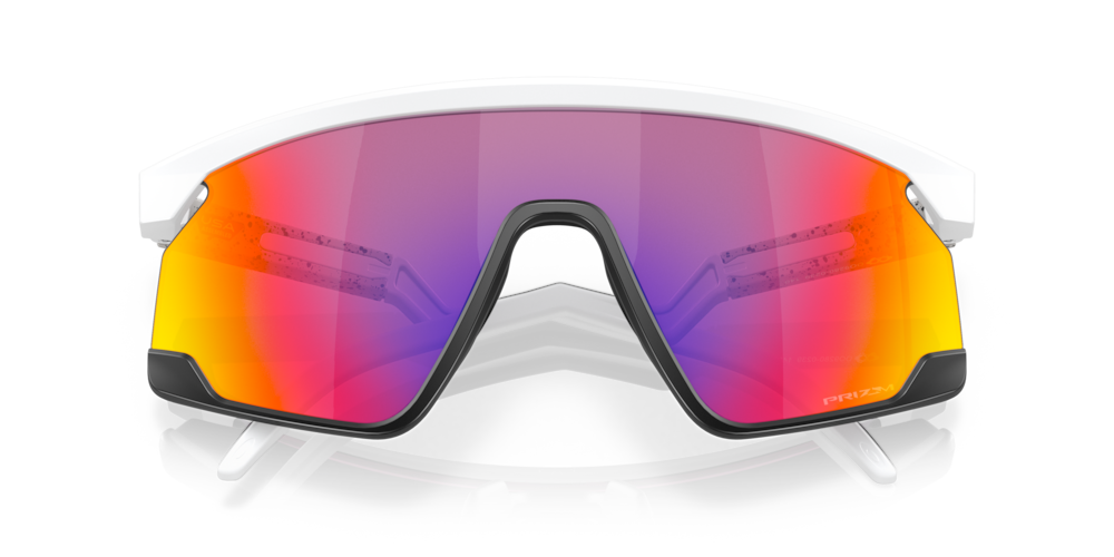 Oakley Sunglass BXTR prizm road Lenses with matte white Frame