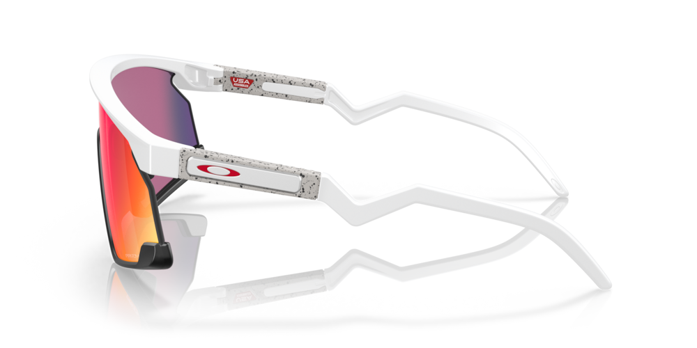 Oakley Sunglass BXTR prizm road Lenses with matte white Frame
