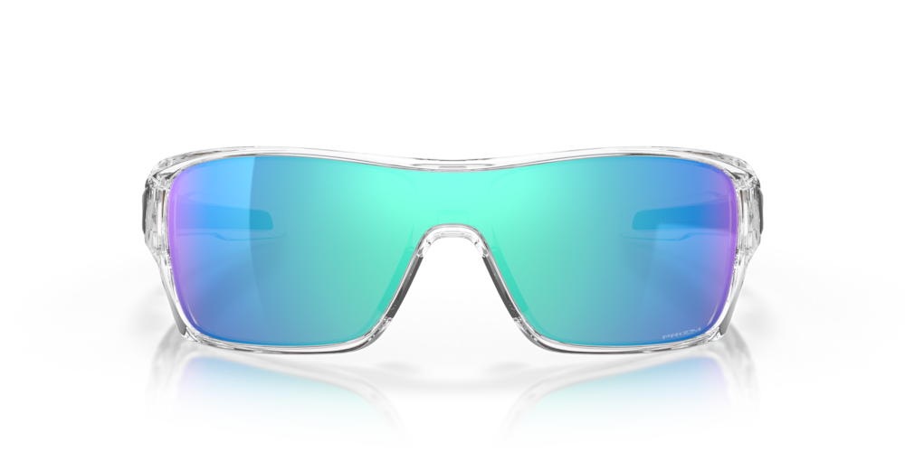 Oakley Sunglass Turbine Rotor prizm sapphire Lenses with polished clear Frame