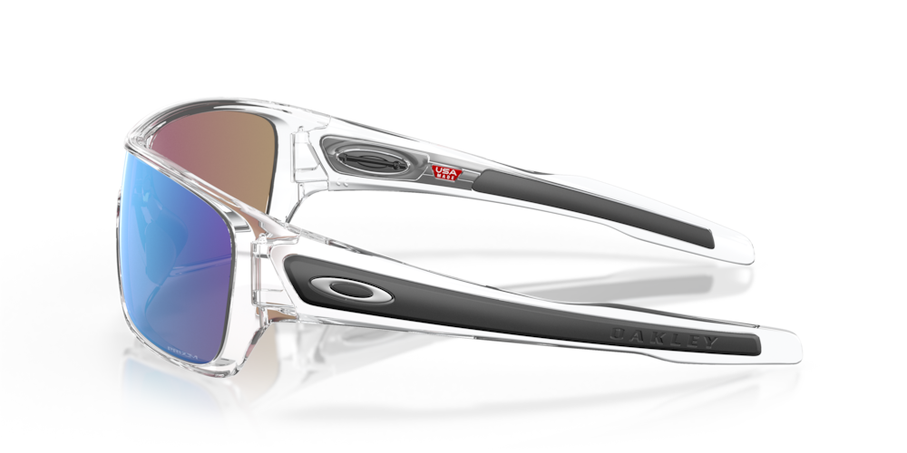 Oakley Sunglass Turbine Rotor prizm sapphire Lenses with polished clear Frame