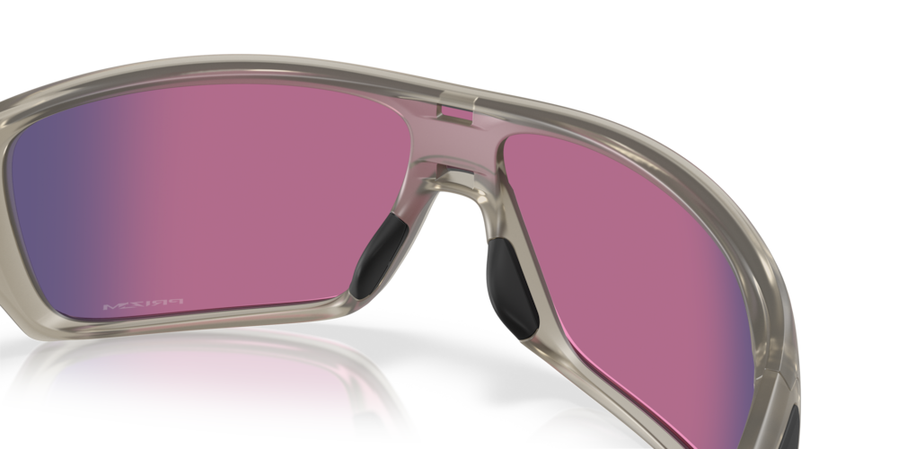 Oakley Sunglass Turbine Rotor prizm road Lenses with matte transparent grey ink Frame