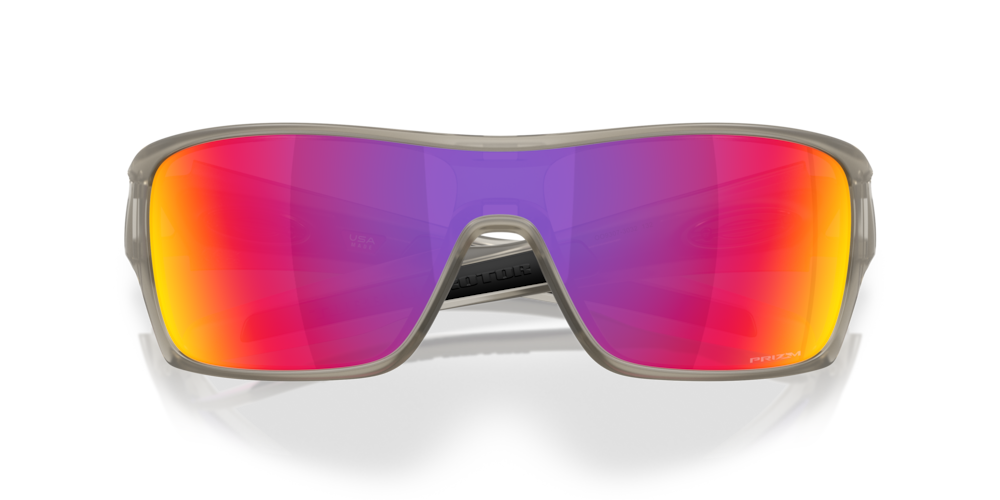 Oakley Sunglass Turbine Rotor prizm road Lenses with matte transparent grey ink Frame