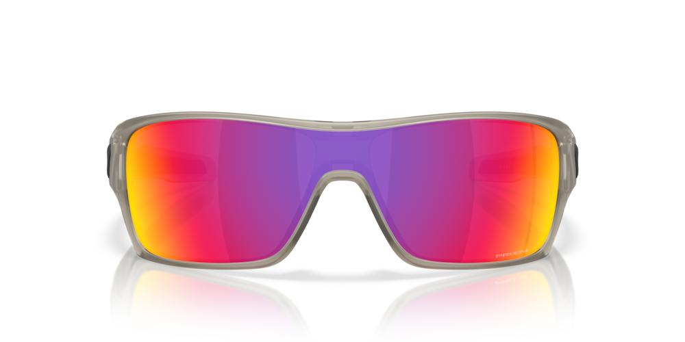 Oakley Sunglass Turbine Rotor prizm road Lenses with matte transparent grey ink Frame