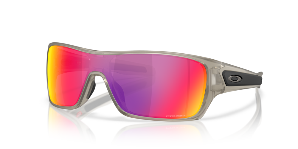 Oakley Sunglass Turbine Rotor prizm road Lenses with matte transparent grey ink Frame