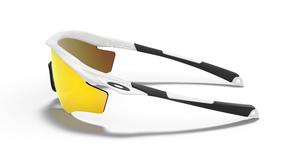 Oakley M2 Frame XL Sport Sunglasses (Fire Iridium/Polished White) | Cycling Gears Hub