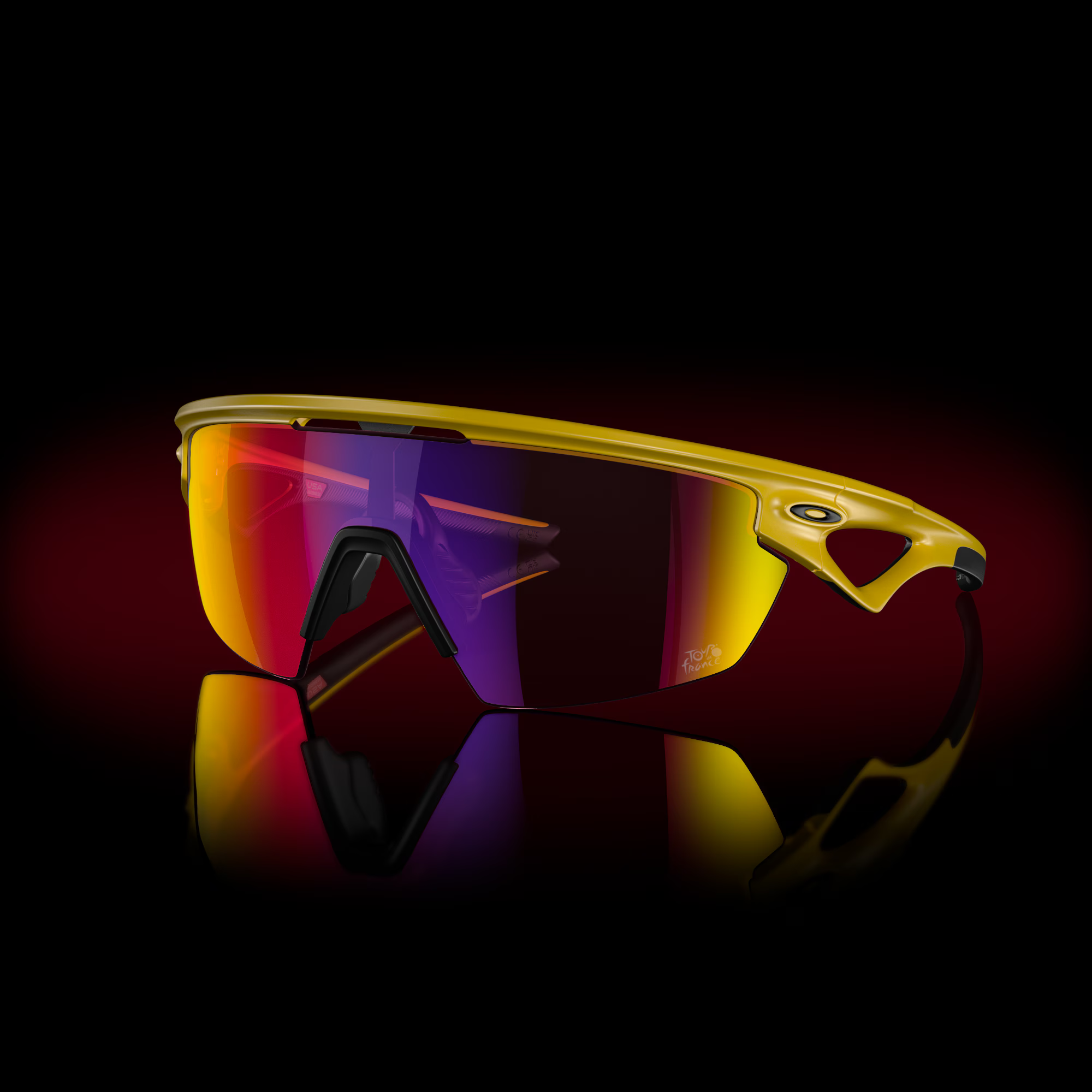 Oakley 2024 Tour De France™ Sphaera™ Sunglasses – Prizm Road Lenses with Matte Yellow Frame