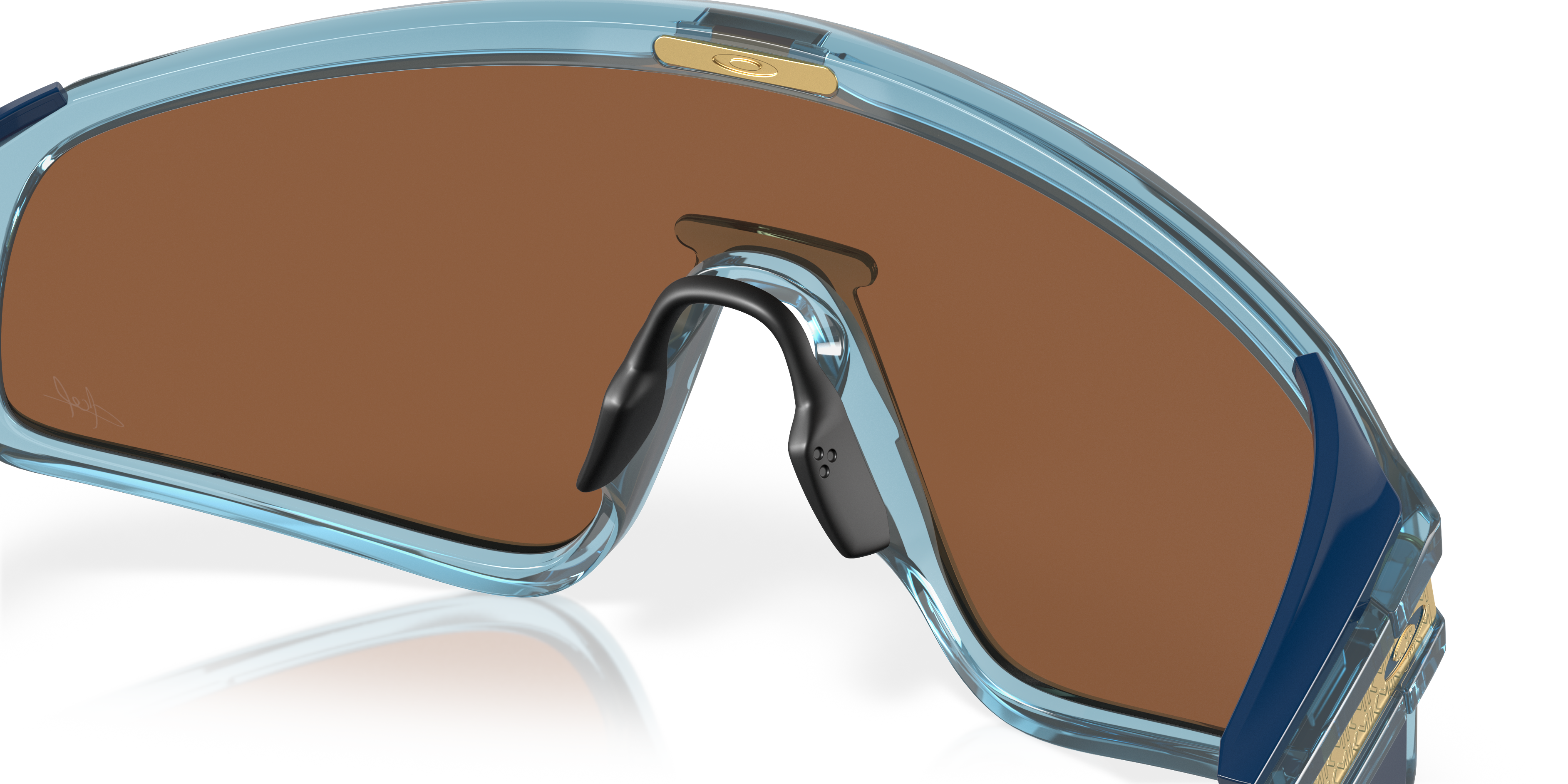 Oakley Latch Panel Trans Stonewash sunglasses with Prizm Tungsten shield lens