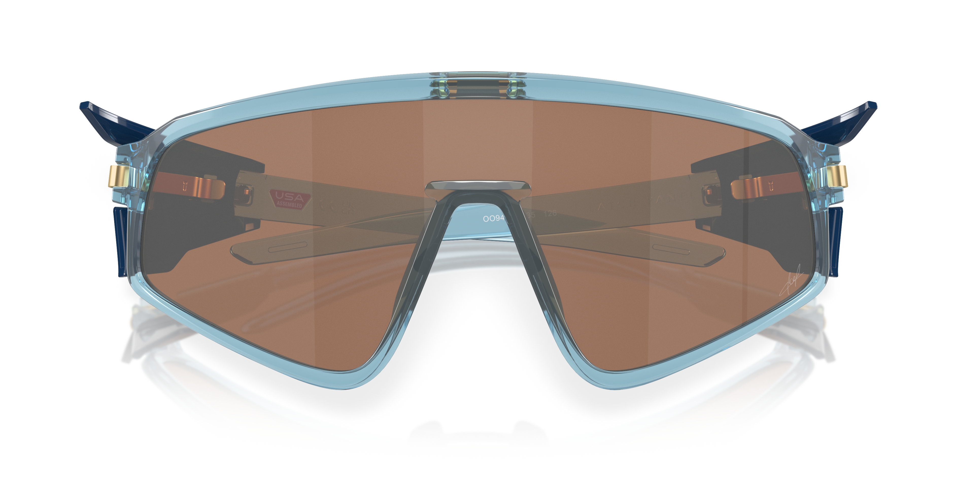 Oakley Latch Panel Trans Stonewash sunglasses with Prizm Tungsten shield lens