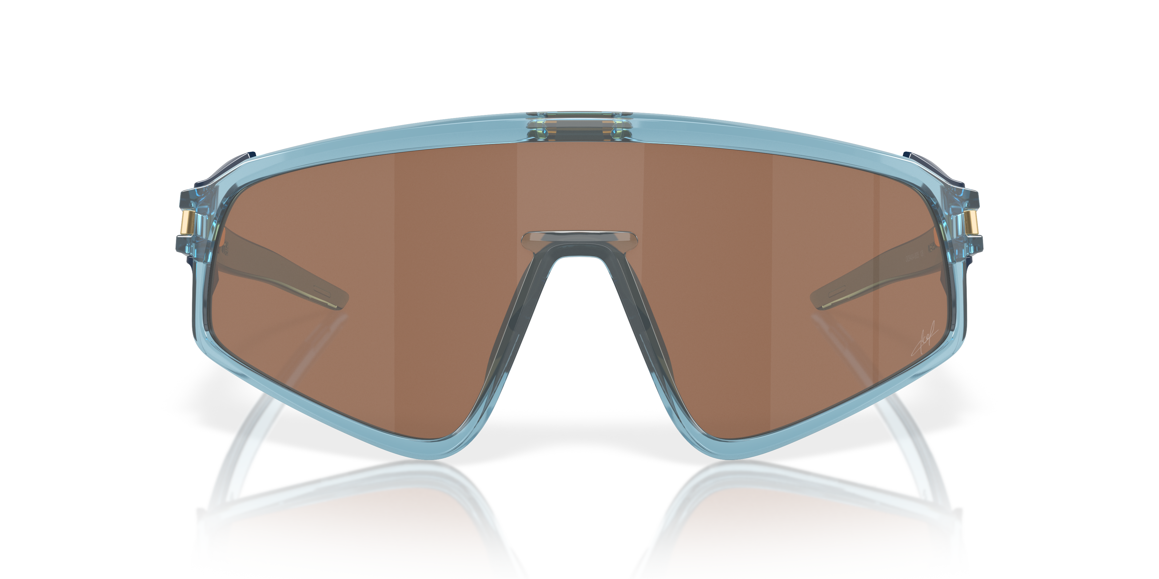 Oakley Latch Panel Trans Stonewash sunglasses with Prizm Tungsten shield lens