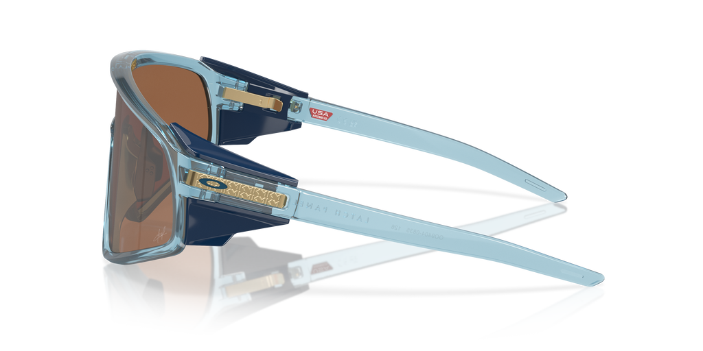 Oakley Latch Panel Trans Stonewash sunglasses with Prizm Tungsten shield lens