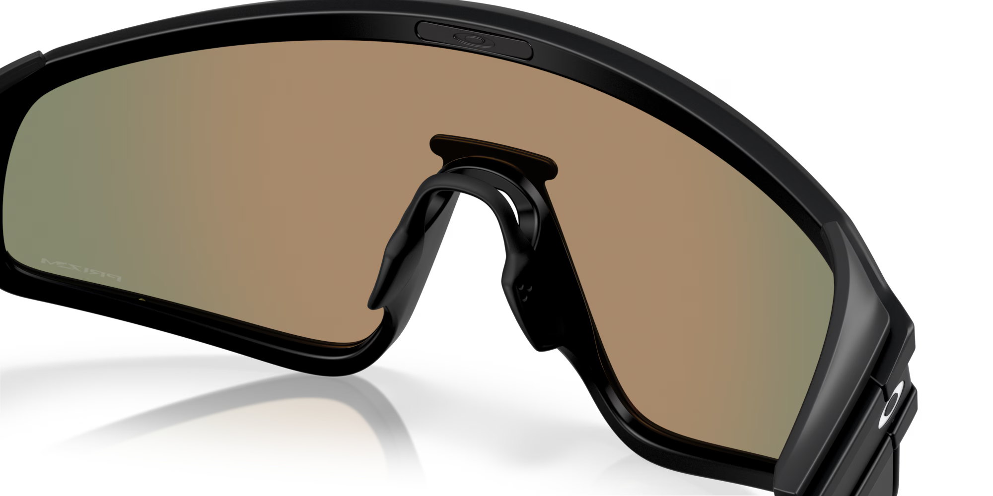 Oakley Latch Panel matte black sunglasses with Prizm Ruby shield lens