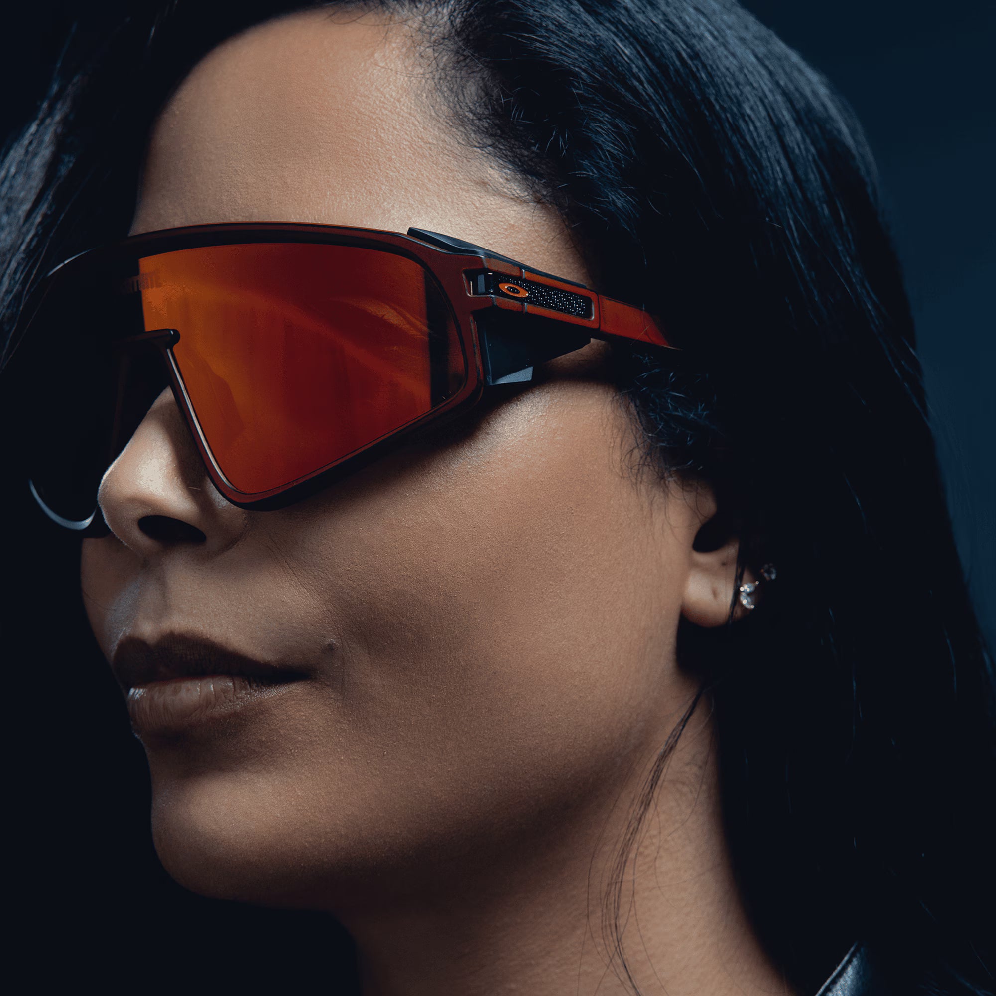 Oakley Latch Panel Raceworn Red Knight sunglasses with Prizm Ruby shield lens