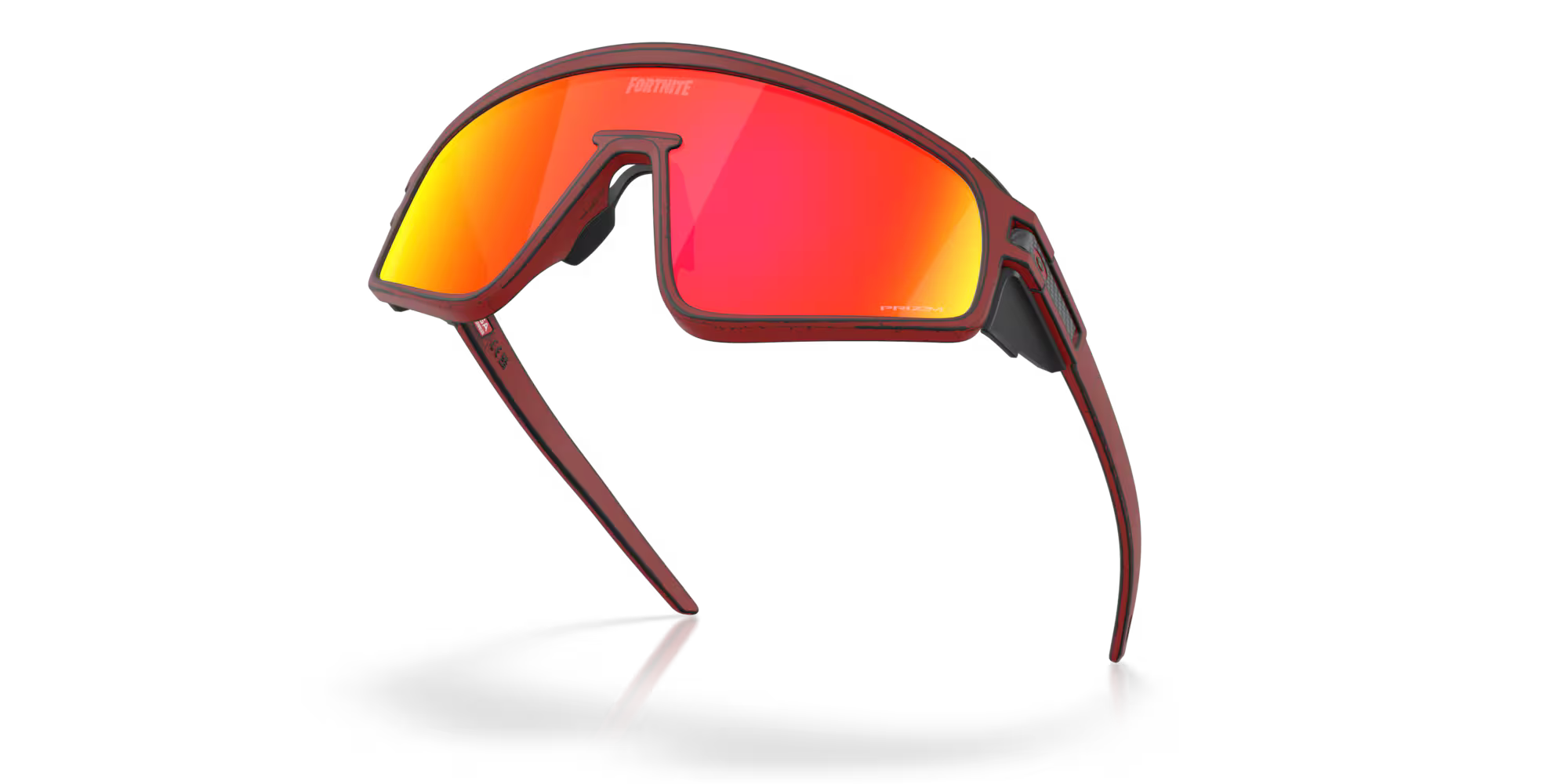 Oakley Latch Panel Raceworn Red Knight sunglasses with Prizm Ruby shield lens
