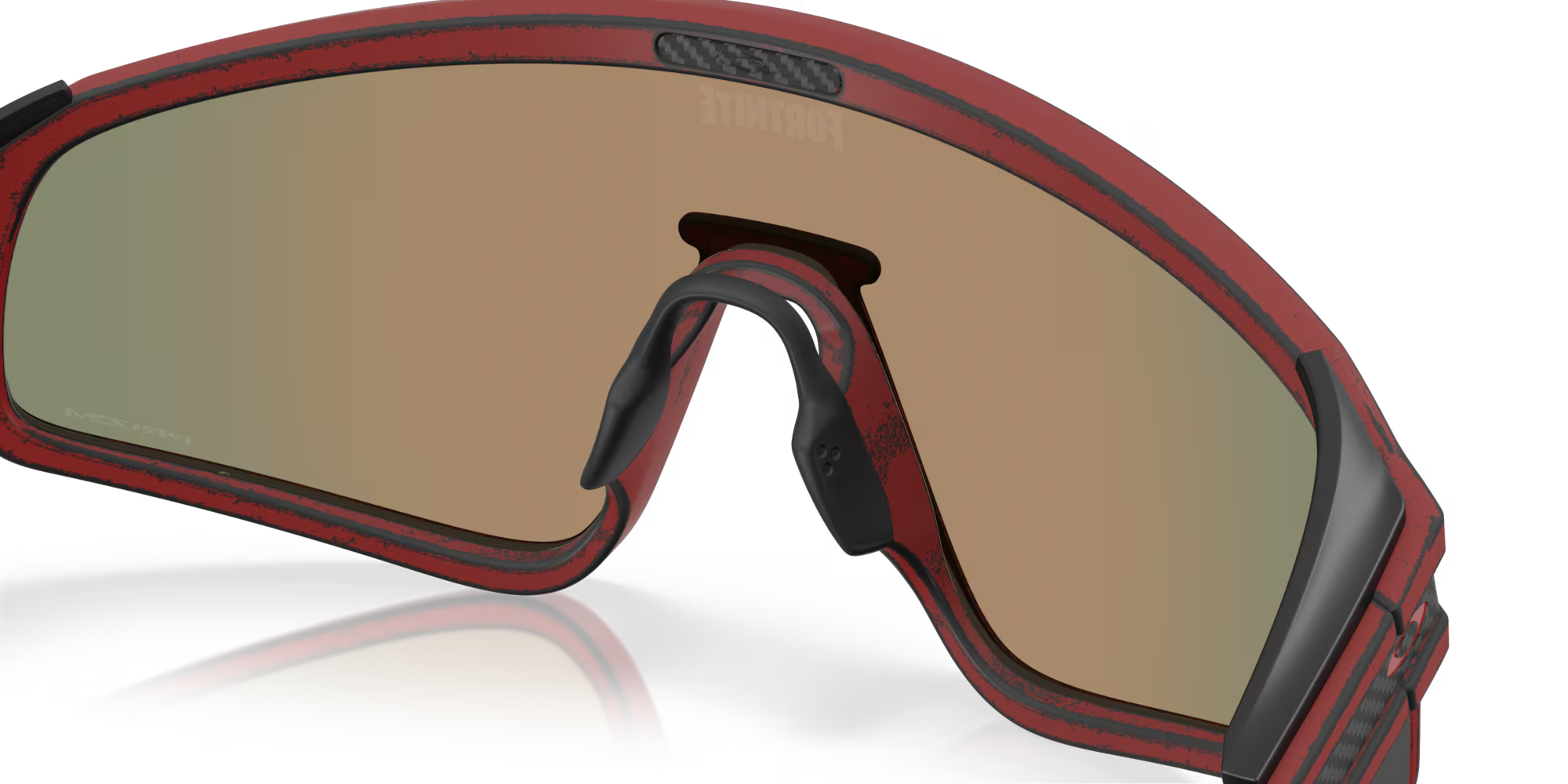 Oakley Latch Panel Raceworn Red Knight sunglasses with Prizm Ruby shield lens