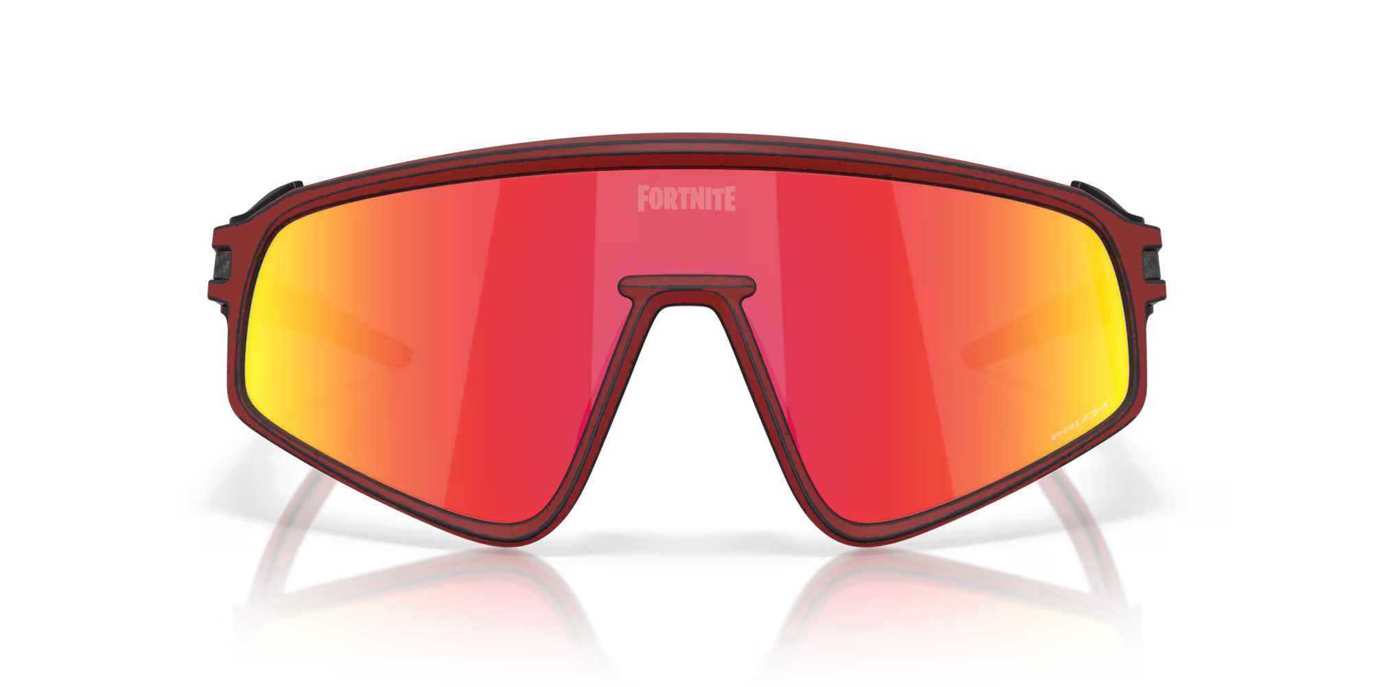 Oakley Latch Panel Raceworn Red Knight sunglasses with Prizm Ruby shield lens