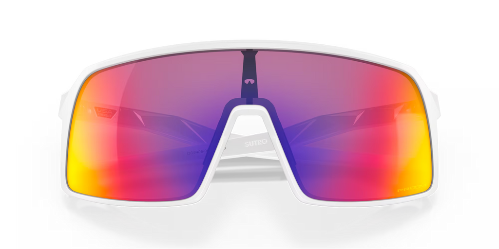 Oakley Sutro Sunglasses – Prizm Road Lenses with Matte White Frame