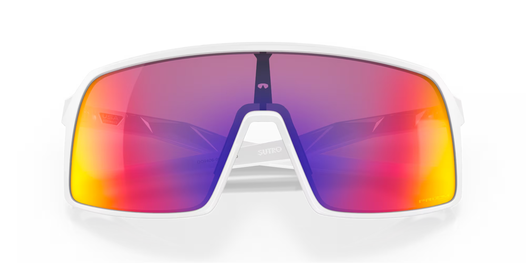 Oakley Sutro Sunglasses – Prizm Road Lenses with Matte White Frame