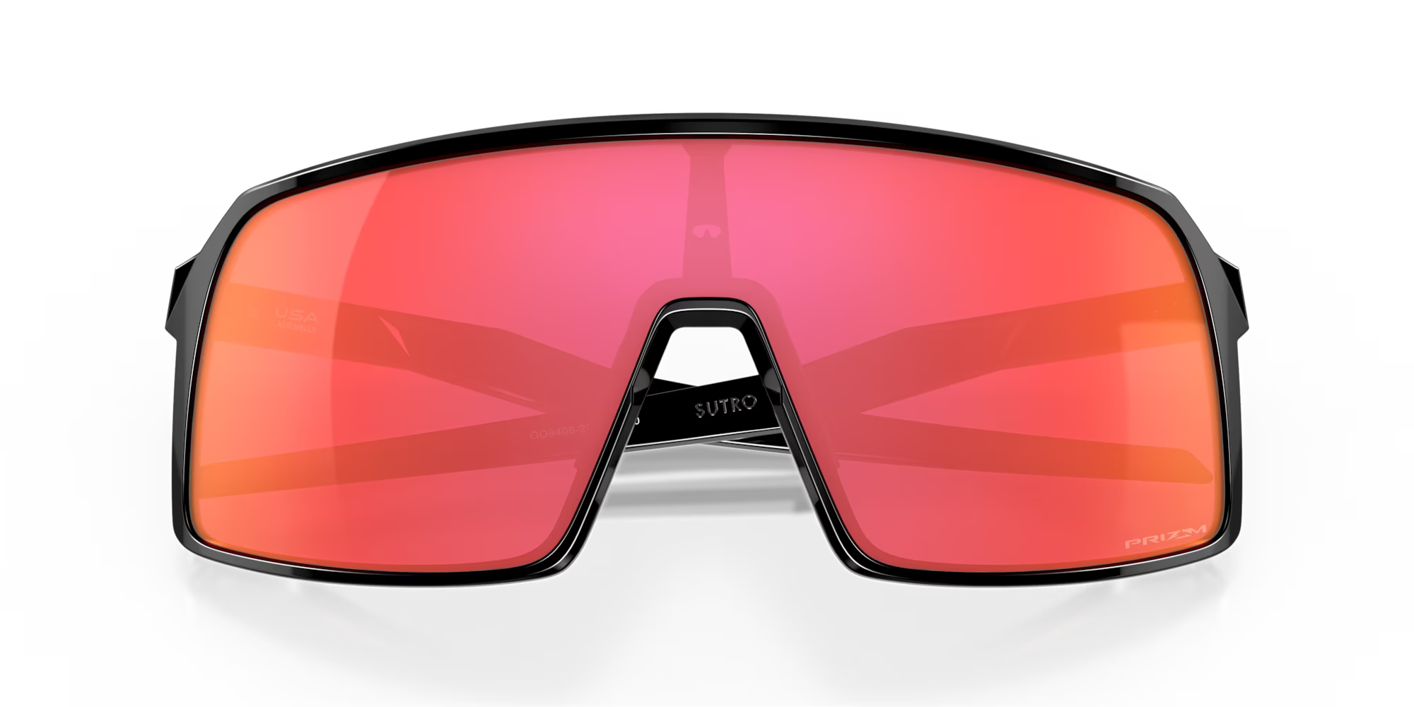 Oakley Sutro Sunglasses – Prizm Snow Torch Lenses with Polished Black Frame