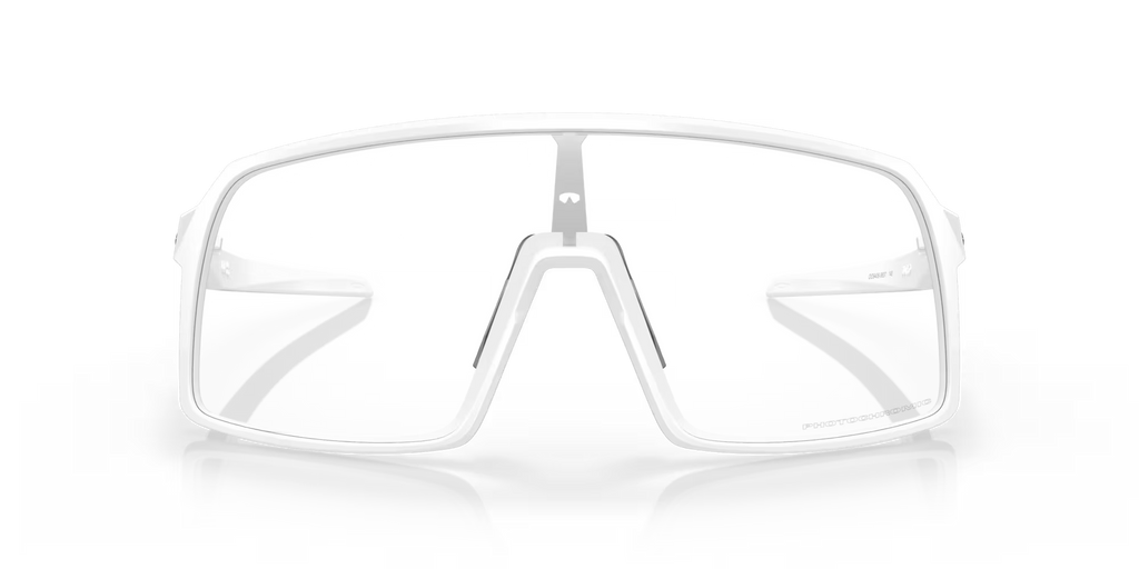 Oakley Sutro Sunglasses – Clear to Black Iridium Photochromic Lenses with Matte White Frame