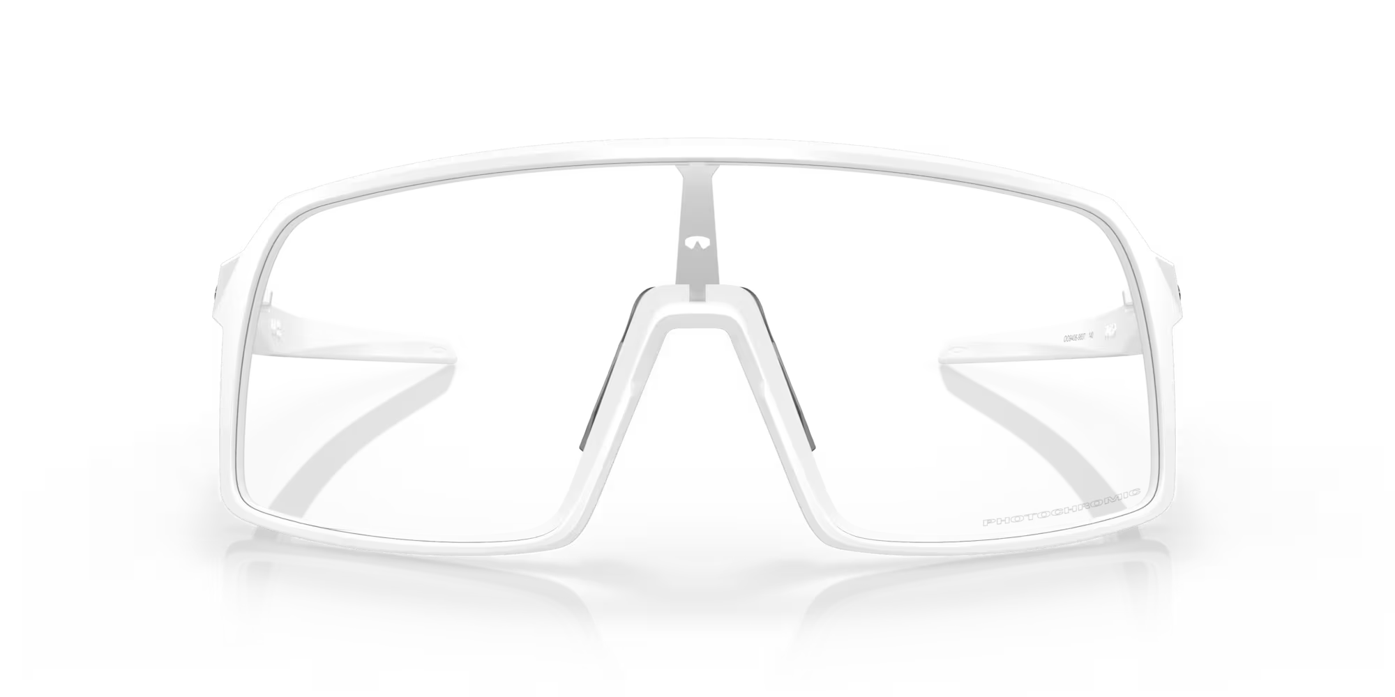 Oakley Sutro Sunglasses – Clear to Black Iridium Photochromic Lenses with Matte White Frame