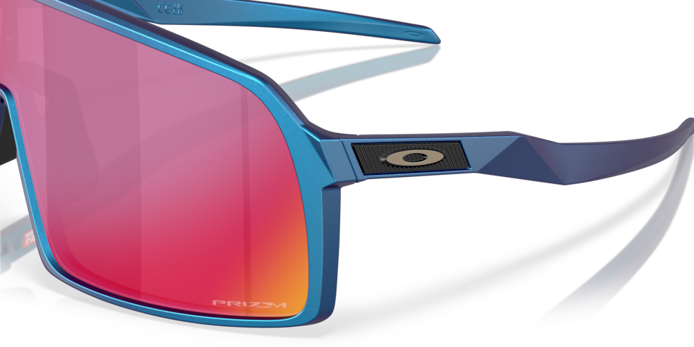 Oakley Sunglass Sutro prizm road Lenses with matte cyan/blue colorshift Frame