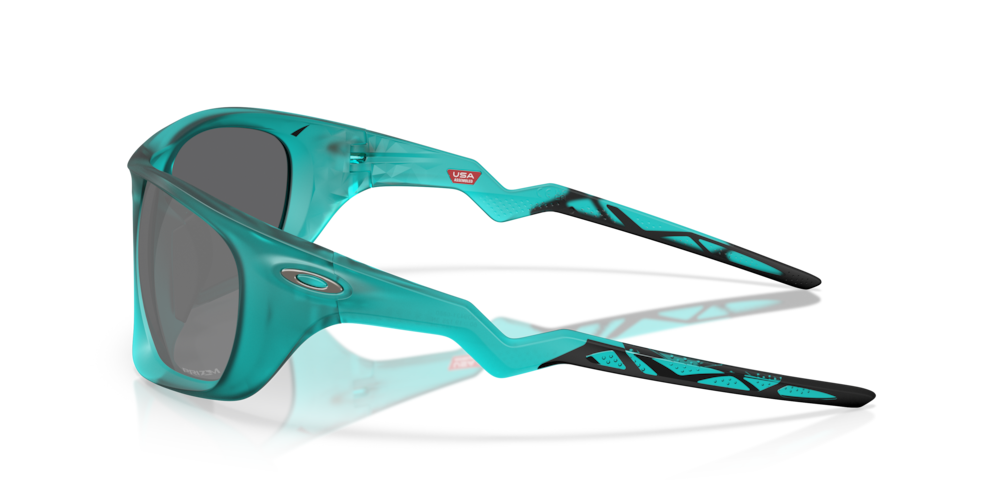 Oakley Sunglass Lateralis prizm black Lenses with matte transparent arctic surf Frame