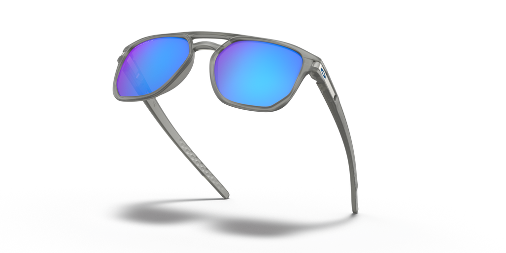 Oakley Latch Beta matte grey ink sunglasses with Prizm Sapphire polarized lenses