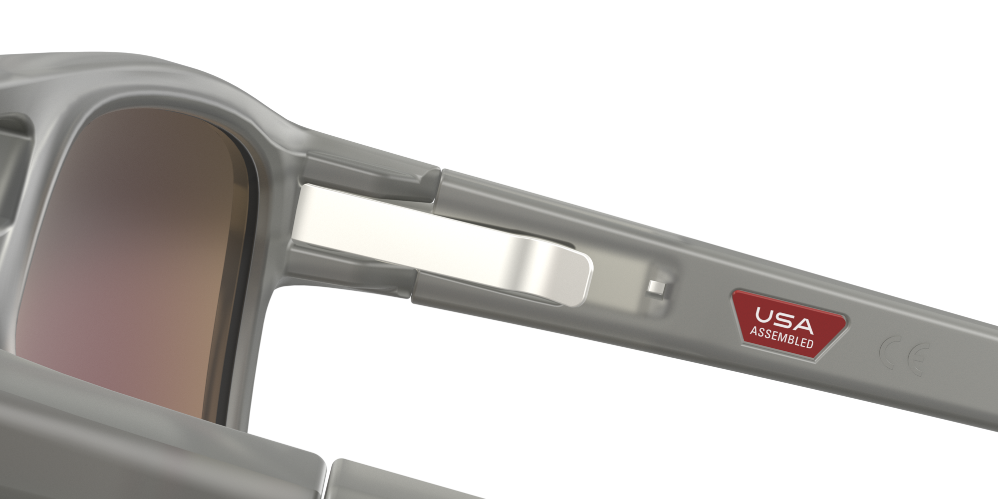 Oakley Latch Beta matte grey ink sunglasses with Prizm Sapphire polarized lenses