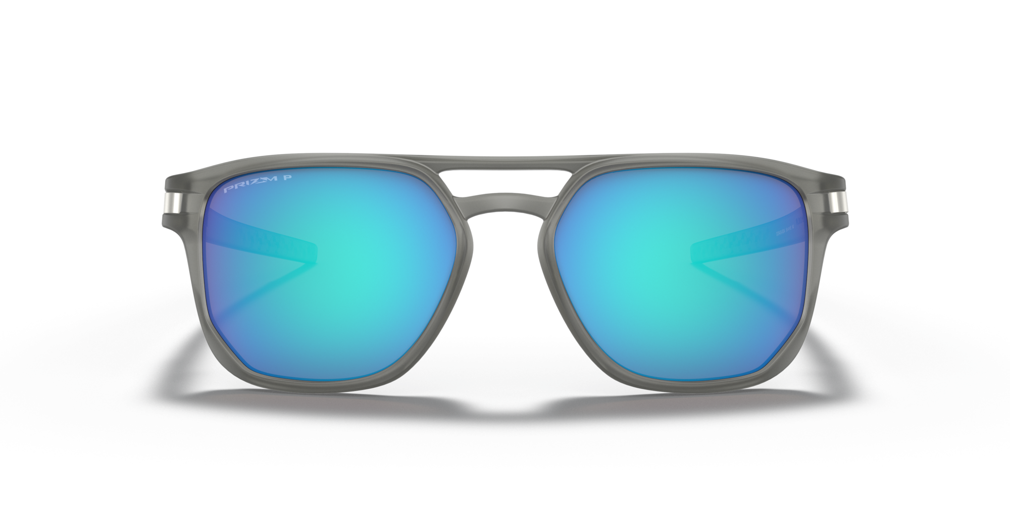 Oakley Latch Beta matte grey ink sunglasses with Prizm Sapphire polarized lenses