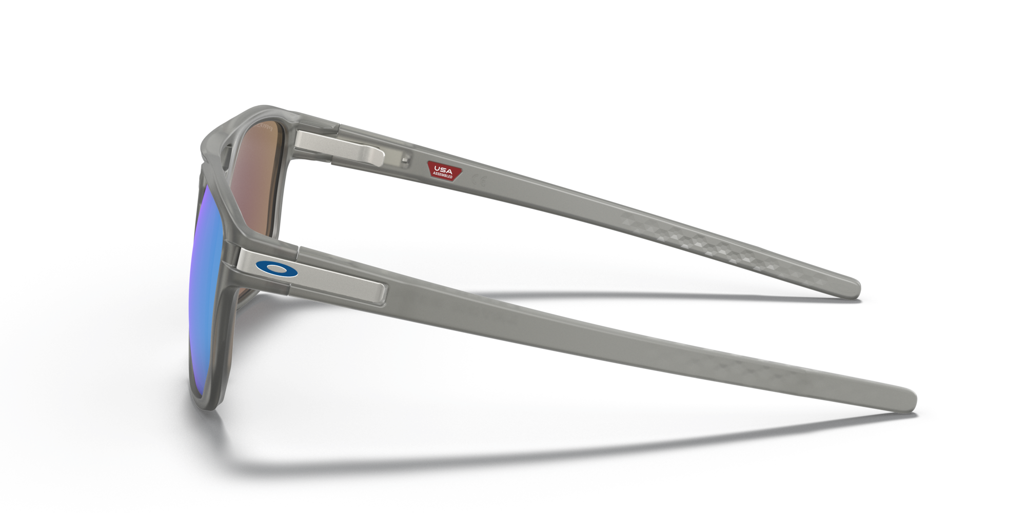 Oakley Latch Beta matte grey ink sunglasses with Prizm Sapphire polarized lenses