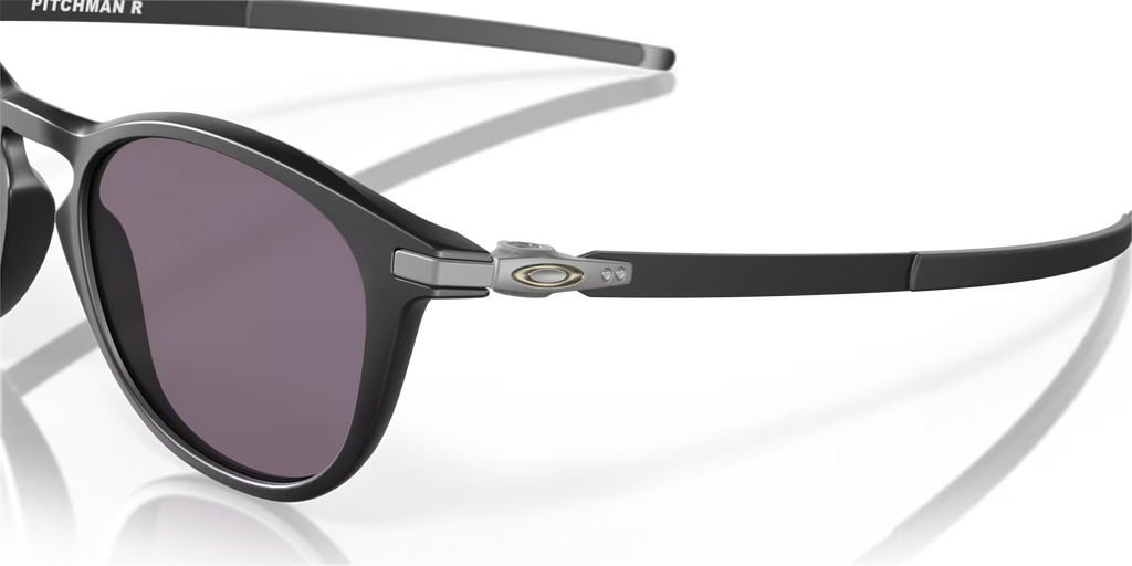Oakley Pitchman R satin black sunglasses with Prizm Grey lenses