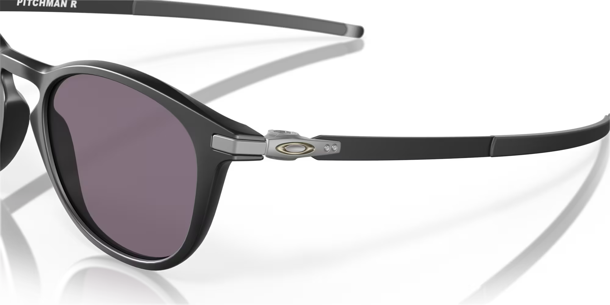 Oakley Pitchman R satin black sunglasses with Prizm Grey lenses