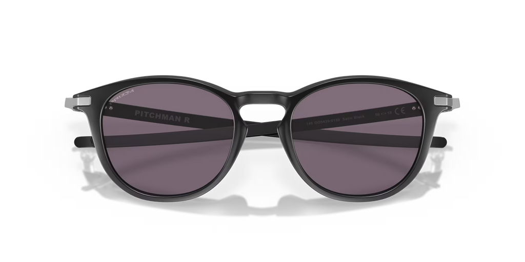 Oakley Pitchman R satin black sunglasses with Prizm Grey lenses