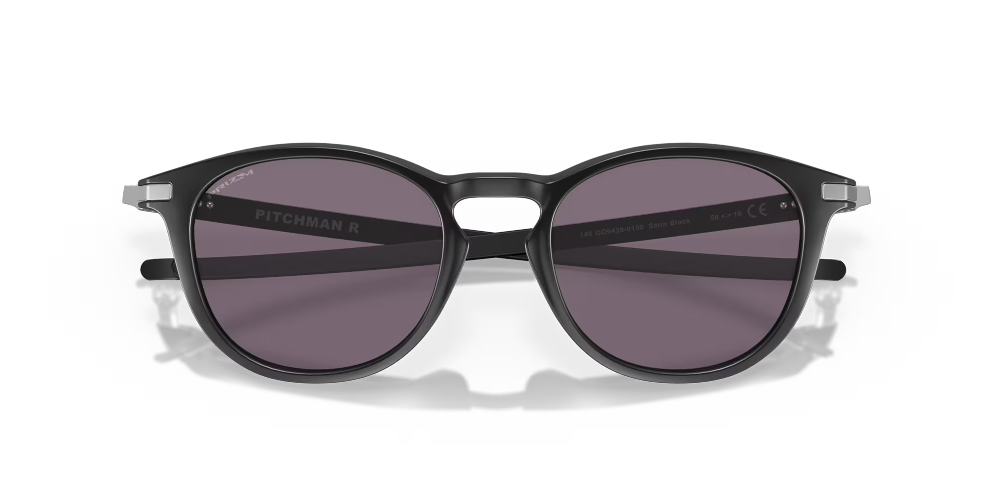 Oakley Pitchman R satin black sunglasses with Prizm Grey lenses
