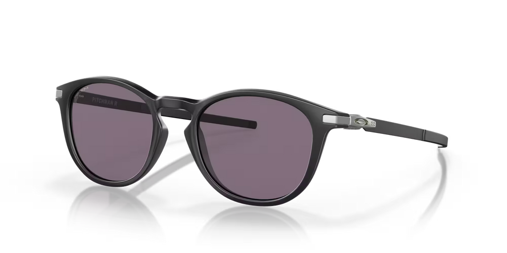 Oakley Pitchman R satin black sunglasses with Prizm Grey lenses
