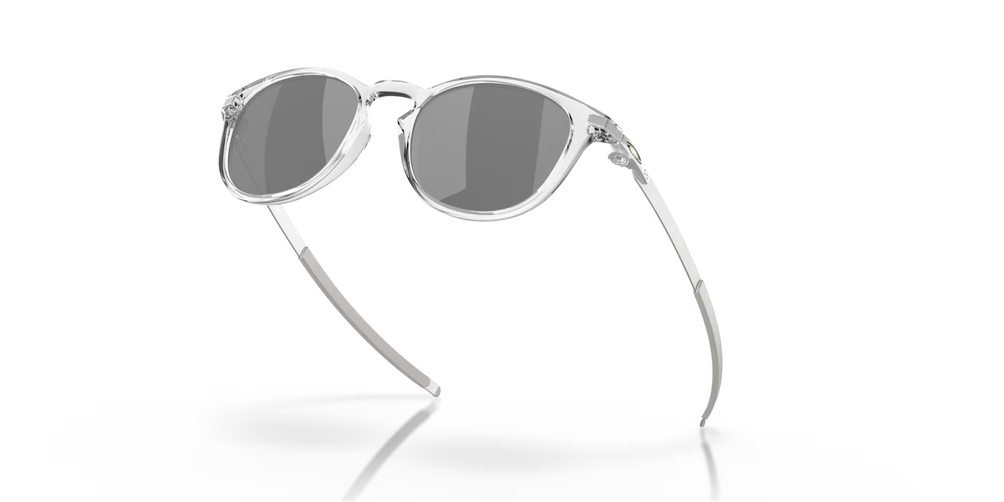 Oakley Pitchman R polished clear sunglasses with Prizm Black lenses