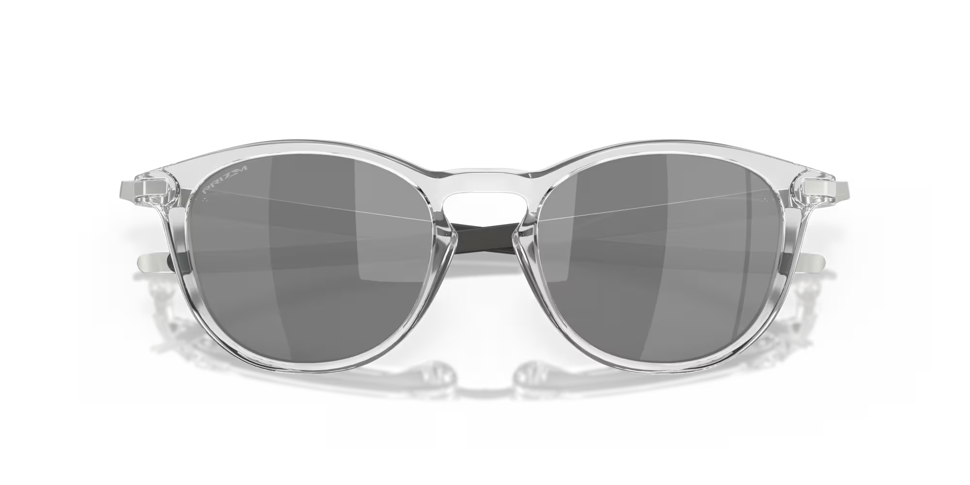 Oakley Pitchman R polished clear sunglasses with Prizm Black lenses