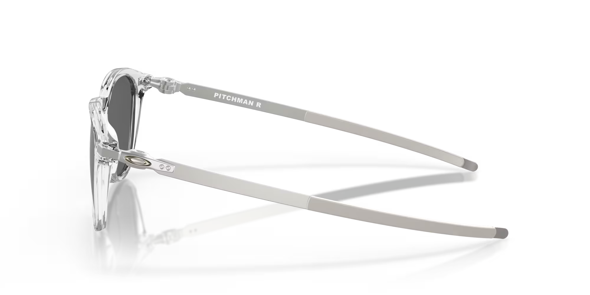 Oakley Pitchman R polished clear sunglasses with Prizm Black lenses