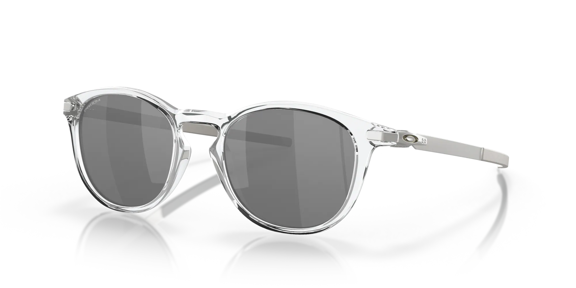 Oakley Pitchman R polished clear sunglasses with Prizm Black lenses