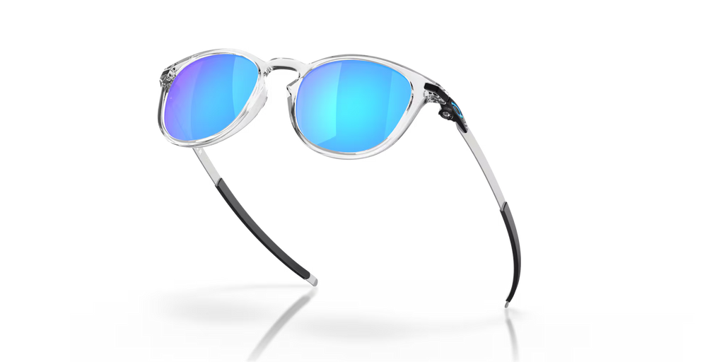 Oakley Pitchman R polished clear sunglasses with Prizm Sapphire lenses